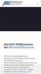 Mobile Screenshot of merbold-electronic.de